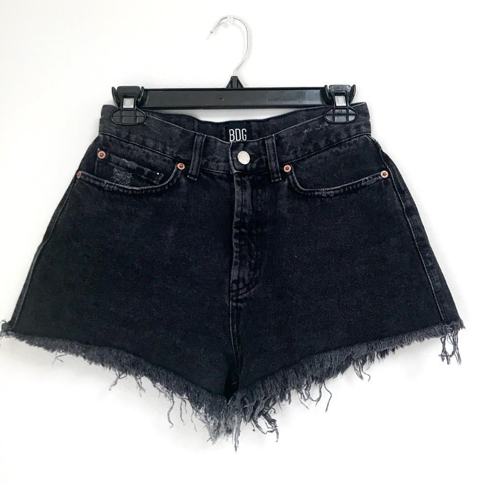 SOLD - BDG high waisted distressed denim shorts